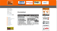 Desktop Screenshot of kranballast.kran24.de
