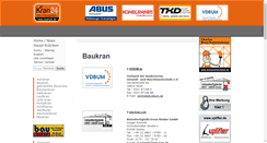Desktop Screenshot of baukran.kran24.de