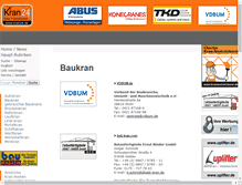 Tablet Screenshot of baukran.kran24.de