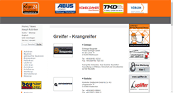 Desktop Screenshot of krangreifer.kran24.de