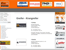 Tablet Screenshot of krangreifer.kran24.de